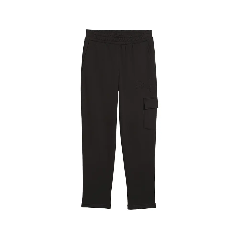 PUMA Mens Essentials Embossed Cargo Pants Casual - Black