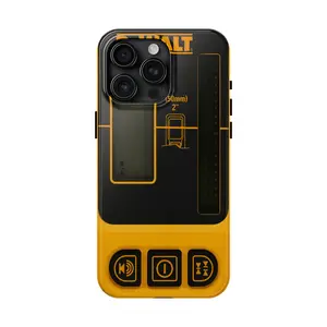 DEWALT Contractor Phone Case, Heavy Equipment Tool Inspired Cover - Phone Cover for iPhone 7-17 Pro Max / for Samsung S21-S25 Ultra