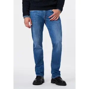 Relaxed Straight Driven Men's Jeans, Vintage Light Blue - BM26100