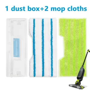 3pcs Reusable Vacmop Replacement Pads, Compatible with Shark Vacmop Vm252 Vm200 Vc205 Vm250, Wet and Dry Mop Pads for Hardwood Floor Cleaning, Reusable Mop Head