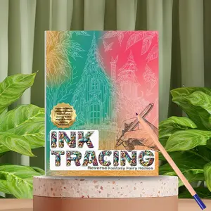 World Culture Tracing Book, Includes Famous Figures & Landmarks, Portable Size 8.66x7.69 Inches, Perfect Gift for Adults, Travel Activity Book