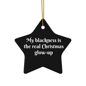 Melanin Magic Ceramic Ornament, 4 Shapes