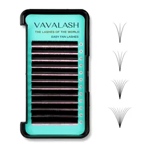 Eyelash Extension Supplies D Curl 0.07 Rapid Volume Lash Extensions Easy Fan 3D 4D 5D 6D 7D 10D Automatic Blooming Flower Lashes Self Fanning Russian Individual （D-0.07,8-15mm）