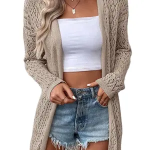 Lace-Knit Cozy Cardigan