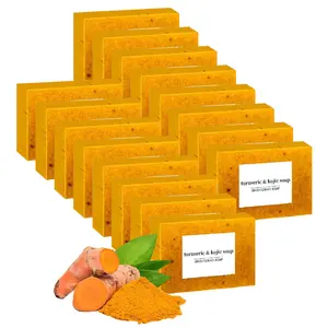 Turmeric lemon soap calms skin & controls oil all day long!Natural glow from lemon turmeric soap—gentle yet effective!Gentle facial & body bar: Turmeric lemon soap for all skin types!