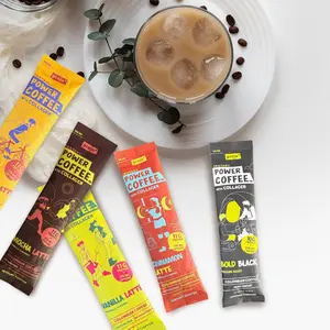 Sampler Pack - Projo* Power Coffee with Collagen – 11g Protein, 175–225mg Caffeine | Instant Organic Coffee Sachets | High-Protein Energy Drink for Focus, Skin & Fitness – 5 Single-Serve Packets