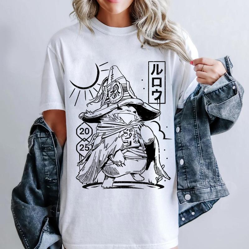 Rove WudWud Monster Hunter Wilds T-Shirt, Vintage Graphic Fantasy Adventure Unisex Gift For Him Or Her, Casual Crewneck Cotton Tops