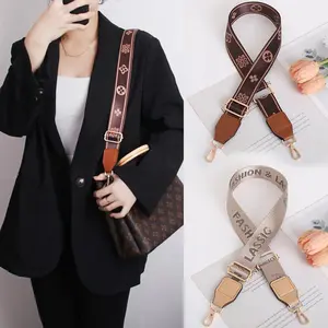 Fashion letter bag strap  Adjustable nylon webbing handbag strap  purse accessories  bag strap for crossbody