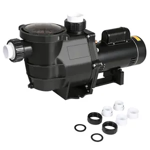 In/Above Ground Pool Pump High Flow Self Primming Swimming Pool Pump, 115V High Efficiency Pump for Above Ground Pools Pond Hot Tubs Spas, 7FT Power Cord, Quiet Operation