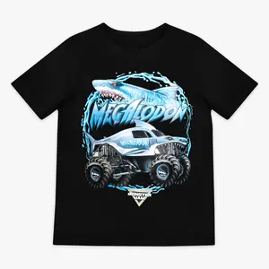 Megalodon Monster Jam Truck Graphic Youth & Adult T-Shirt, Shark Monster Truck Fan Tee Monster Truck Show Lover Shirt, Offroad Truck Racing Graphic Tee Monster Truck Fan Gift Casual Truck Lifestyle Shirt