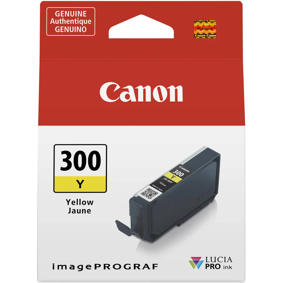 Canon PFI-300 14.4ml Pigment Ink Tank for imagePROGRAF PRO-300 Printer, Yellow