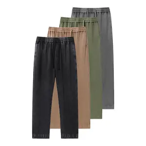 Unisex Oversized Plus Size Thermal Lined Drawstring Waist Trousers - Casual Comfy Loose Relaxed Fit Pants with All-Day Comfort for Fall Winter Daily Wear & Outdoor Adventures