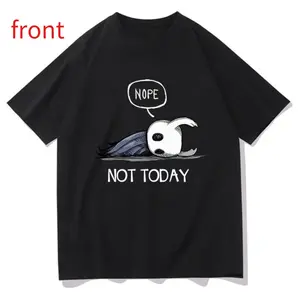 Nope Not Today T Shirt Hollow Knight Harajuku Style Cotton Vintage Unisex Streetwear Top for Men and Women