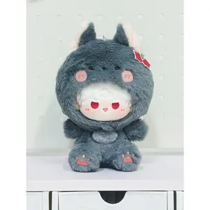 Anime Love and Deepspace Xavier Zayne Cosplay Sitting Posture Cute Cotton Doll Cartoon Stuffed Toys Plushie Gift Mascot Ornament