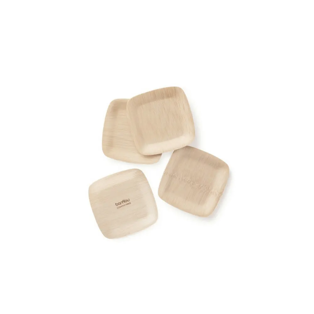 Disposable Bamboo 3.5" Tasting Plates, Bulk Case of 250 Disposable Bamboo 3.5" Tasting Plates, Bulk Case of 250