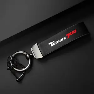 Yamaha Teneré 700 Accessory, PU Leather Keychain Holder, Durable Material, Perfect Gift for Motorcycle Enthusiasts