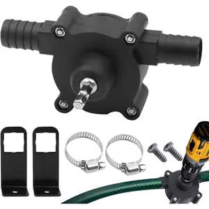 Mini Electric Drill Pump,Portable Hand Drill Powered Water Pump,Self Priming Hand Pumps for Water Gasoline Diesels Oil Fluid Transfer Pumps,Quick Pumping Speed(Black)