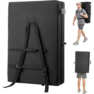 VEVOR Bouldering Crash Pad, Fold Rock Climbing Crash Pad with Adjustable Backpack Straps and Handle, Foldable Lightweight for Indoor Bouldering Outdoor Climbing5.5x4 ft/4x3 ftVEVOR Super Brand Day
