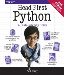 USED-Head First Python: A Brain-Friendly Guide by Barry, Paul (Paperback)
