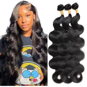 3-4 Bundles Human Hair Empressive Bundles Body Wave W/Closure