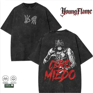 Wrestling-Themed T-Shirt — Trendy Graphic Tee | Unisex Streetwear, the Perfect Gift for Wrestling Fans — Double-Sided Vintage Washed T-Shirt