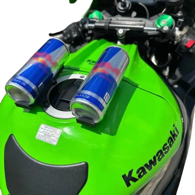 Kawasaki Motorcycle Red Bull Can Mount 8fl oz