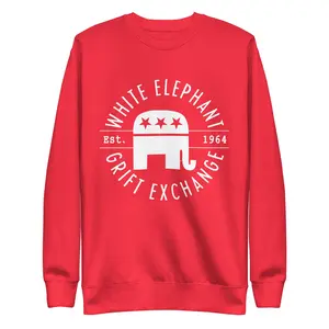 White Elephant Grift Exchange Unisex Premium Sweatshirt
