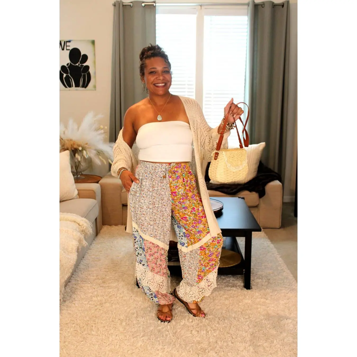 YT Color Of Dreams Boho Patchwork Harem Pants
