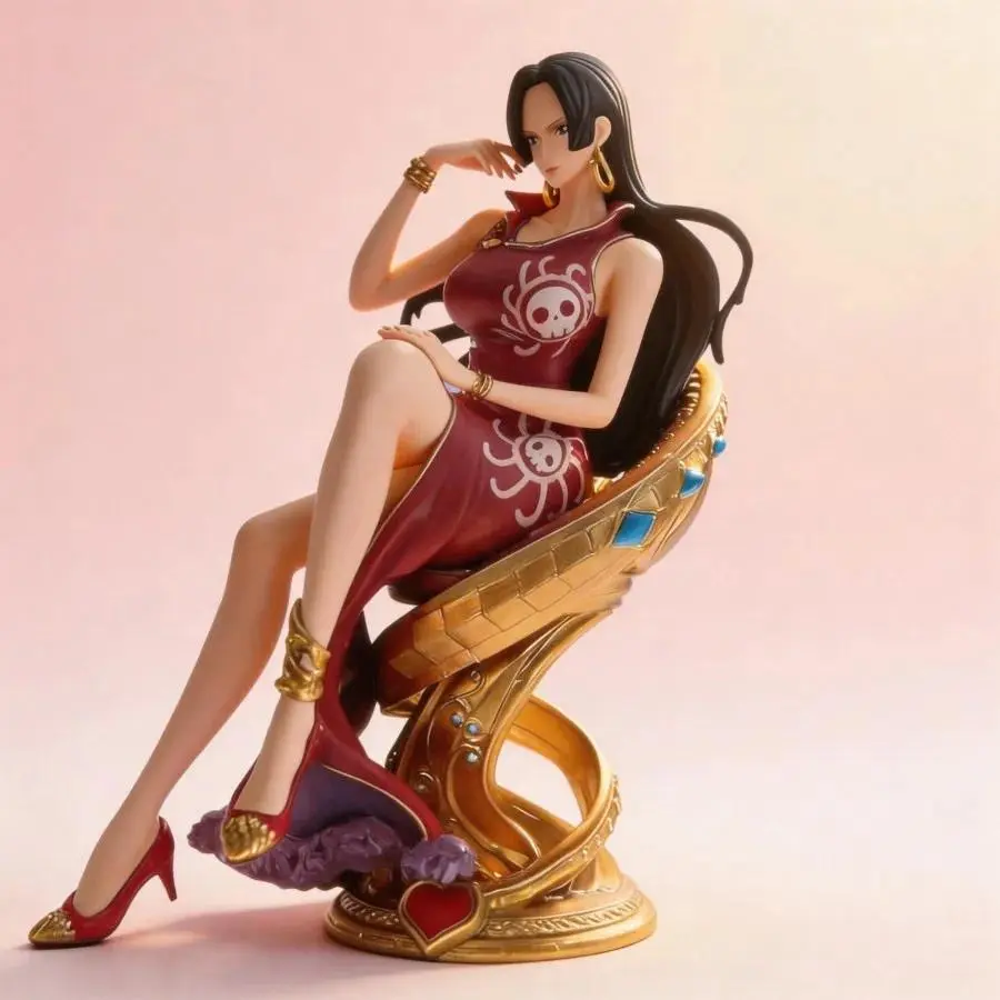 Anime One Piece Boa Hancock Figure 23cm GK Statue Collectible Model Toy Desktop Ornament for Fans Home Deco...