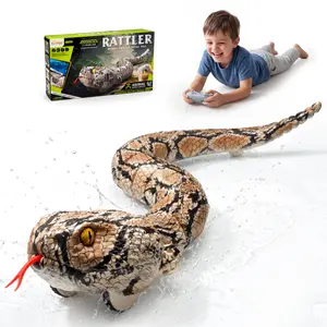 Veeniix SM30S Amphibious Remote Control Rattlesnake Toy, Realistic Snake Toy with Rattle Sound for Pranks, Indoor & Outdoor Games, Funny Gag Gift, Halloween Trick Toy & Birthday Gift for Kids Ages 6+