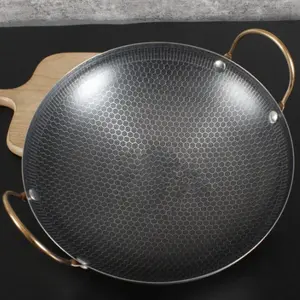 1 Count Stainless Steel Wok Pan, non-stick mini wok, Induction Compatible Pan, suitable for household induction cooker gas/gas open flame, etc. Cookware Cooking Tool