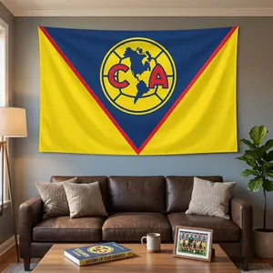 Club America FC Aguilas Soccer Flag Banner, Outdoor Hanging Futbol Decor, Festive Home & Party Backdrop Gift for Fans, Outdoors