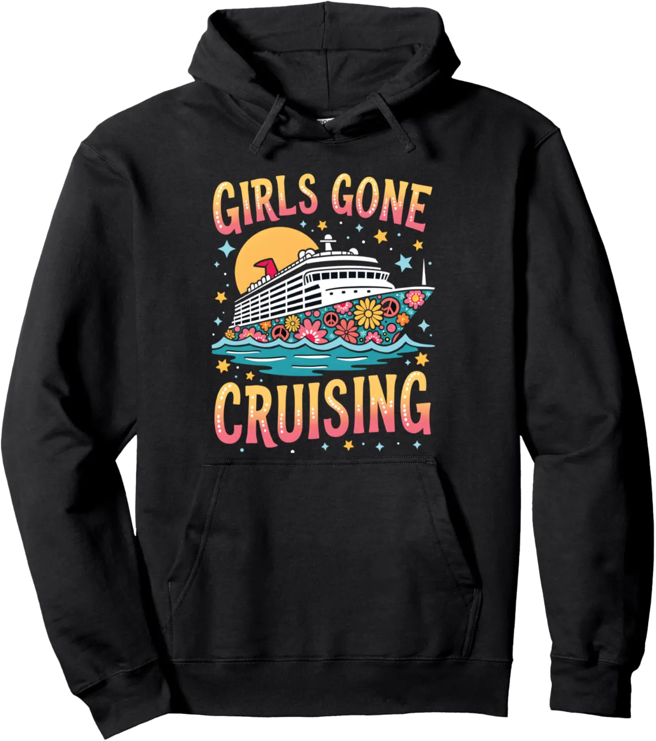 Matching Friends Cruise Squad Besties Girls Gone Cruising Pullover Hoodie - 36B0F2JHN17P