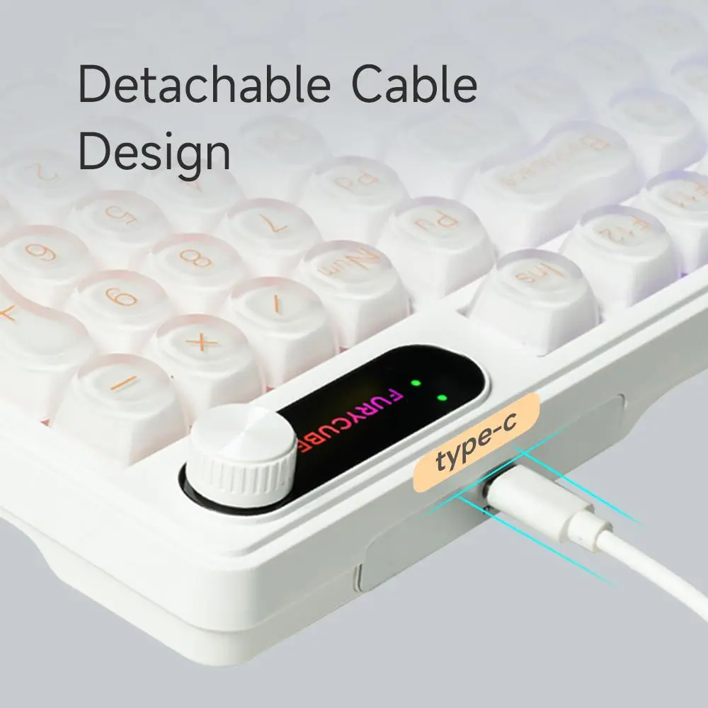 FURYCUBE IP98 Keyboard - 98 Keys Gradient Side-Engraved, Tri-Mode