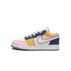 AIR JORDAN 1 Low SE GS "Multicolor Canvas" Sports Sneaker, Style Code DV1323-100