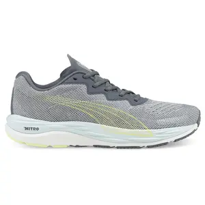 PUMA Mens Velocity Nitro 2 Running Sneakers Shoes - Grey