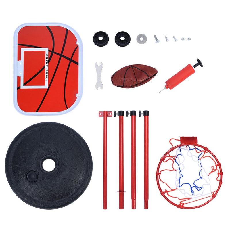 150CM Basketball Hoop Outdoor Indoor Sports Steel Pole Basketball Stand Adjustable Height Basketball Toy