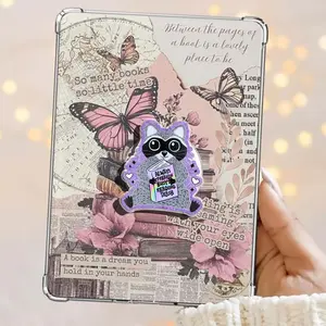 Reading Trash Raccoon Mental Health Kindle Grip Books Bookish Magnetic Kindle Grip Book Lover Kindle Accessories Phone Holder PopSocket Phone Grip Magnetic Pop Socket Phone Grip