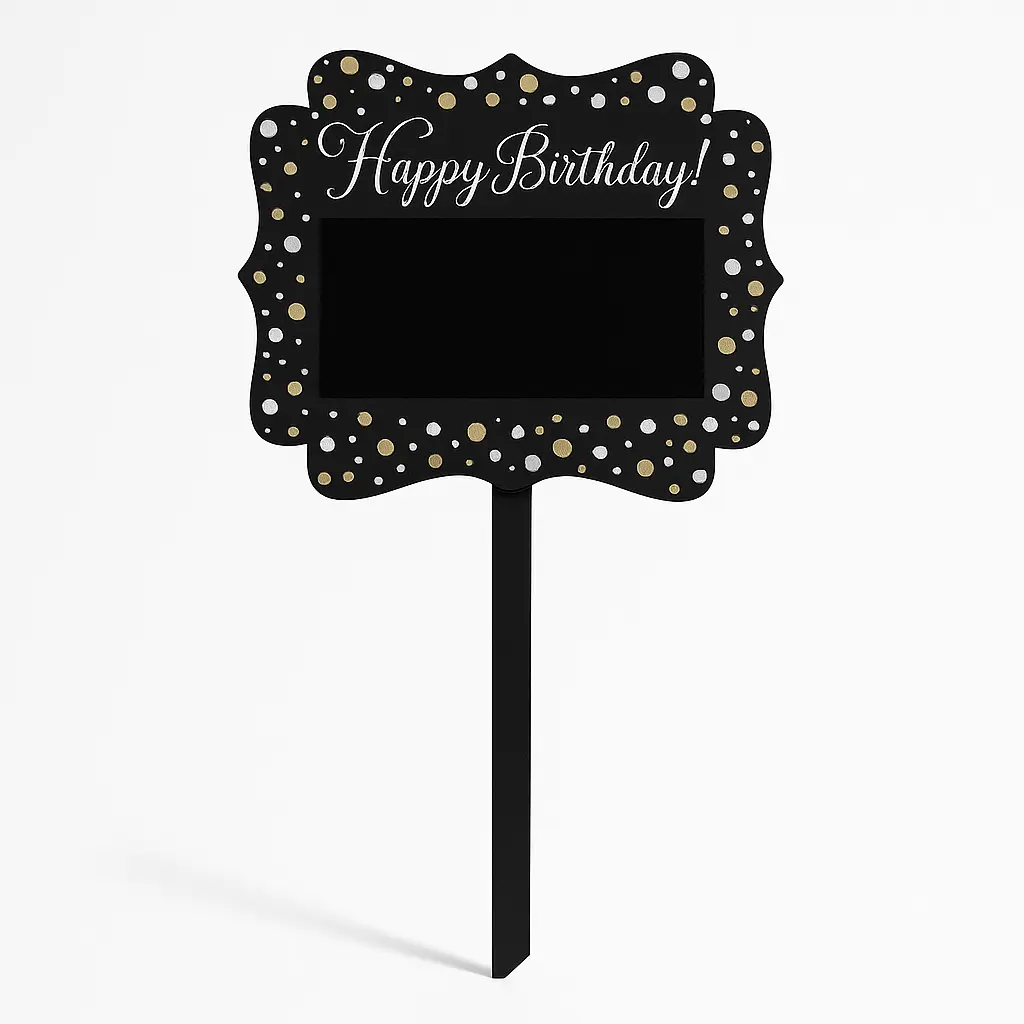 Sparkling Celebration Customizable Happy Birthday Yard Sign