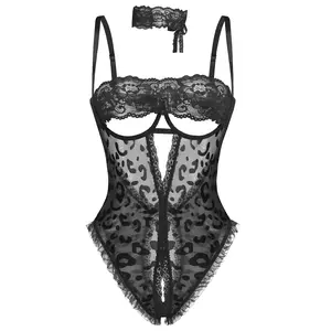 Avidlove Lingerie for Women Lace V Neck Lingerie One Piece Mini Bodysuit Exotic