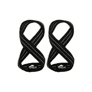 SPINTO Figure 8 Lifting Straps | Heavy-Duty Wrist Support for Deadlifts & Powerlifting | Secure Grip Gym Straps | Premium Strength Training Accessory