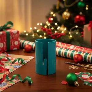 Valentine's Day and birthday gift wrapping paper cutter, easy-sliding manual cutting tool, paper cutter/slitter, 1/2/3-pack roll paper cutter