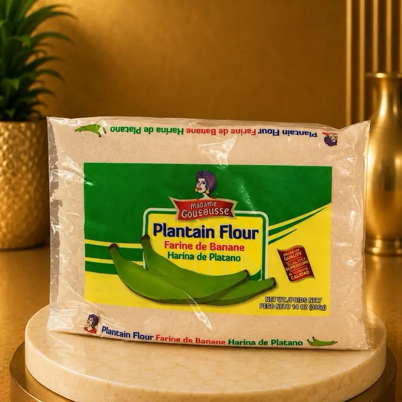 Madame Gousousse Premium Plantain Flour – Fine Green Plantain Flour (14 OZ)