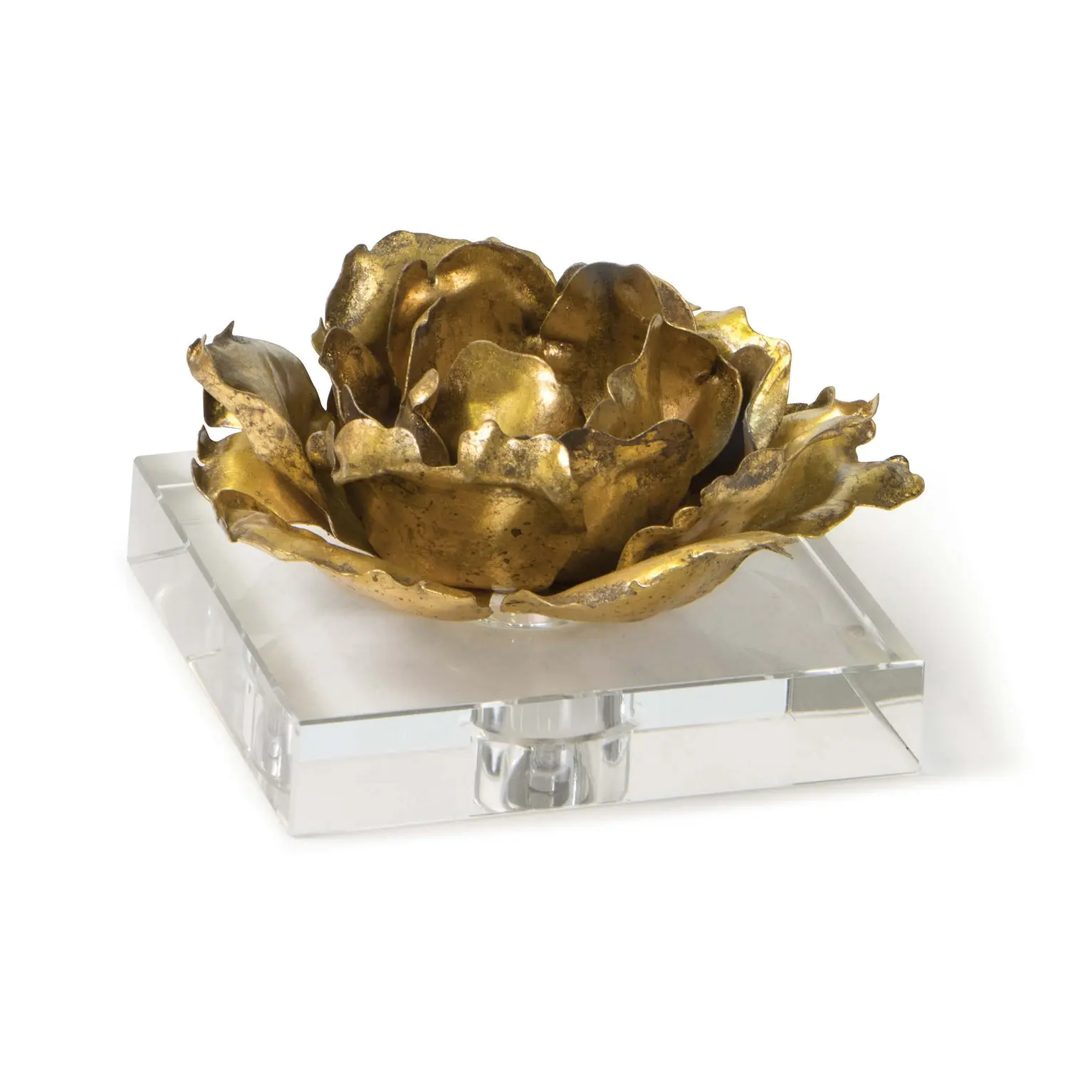 Adeline Candlestick Gold Leaf