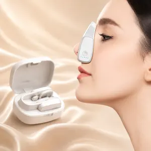 【Lovinity】Nose Shaper Up Lifting Clip, Adjustable Non-Invasive Nose Slimmer Tool, Pain-Free Nose Bridge Enhancer with 5 Intensity Levels & Type-C Charging Case