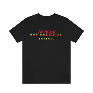 Senegal fan teeenegalese Pride Design Soft Casual Short Sleeve Tee for Men Women