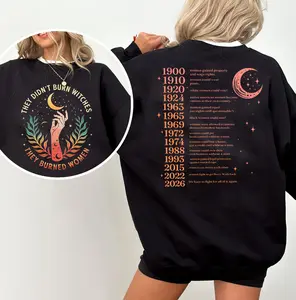 They Didn't Burn Witches  2026 Sweatshirt Feminist Hoodie Feminism Shirt Feminist Witch Shirt Women Empowerment ShirT