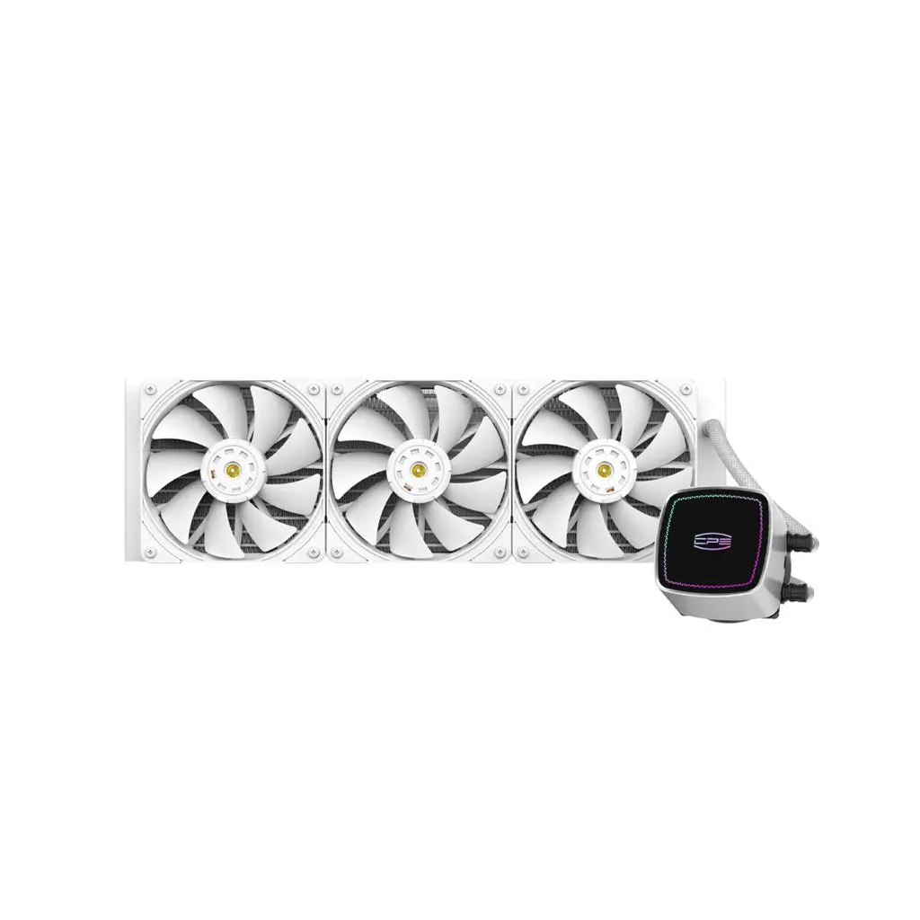 Pccooler DE360-WHAWXX-GL White Water Cooling Kit - Includes Cooling Fan, Water Block, Pump (for Desktop Computer Components)