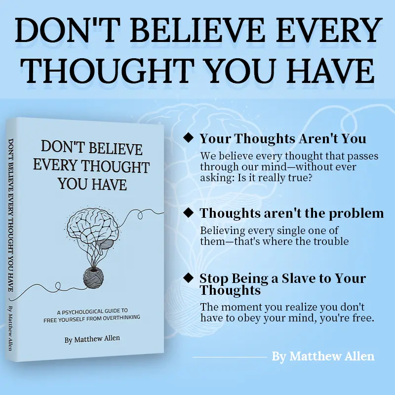 Mindfulness Journal for Clear-Minded Observation - "Don't Believe Every Thought You Have; Watch It Come and Go Quietly" - Brain Booster Psychology Book for Mindfulness Practice, Books