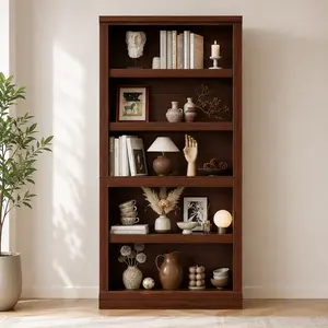 Homieasy Display Bookcase, 5 Tier Book Shelf, 71 Inch Tall Bookcase with Adjustable Shelves, Open Storage Book Case Organizer, Freestanding Display Bookshelf, Stand for Living Room, Home Furniture Office, Bedroom